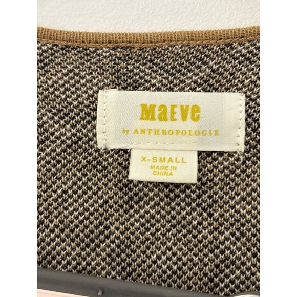 Anthropolgie Maeve Geo Jacquard Pant Set in Neutral Motif Pant Set Size XS Boho - Picture 4 of 9